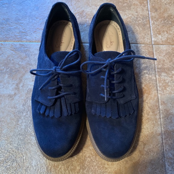 Clarks Shoes - Clarks Griffin Mabel Suede Oxford